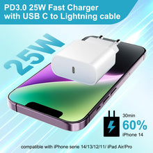 Carica l'immagine nel visualizzatore di Gallery, 25W Caricatore Phone Originale Apple MFi,Caricabatterie Phone Caricatore Rapido per Phone 14 13 12 11 Pro Max/Mini/XS/X/