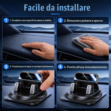 Carica l'immagine nel visualizzatore di Gallery, BSOON Supporto per telefono cellulare girevole a 360° per auto, blocco automatico, supporto per telefono da cruscotto co