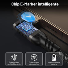 Carica l'immagine nel visualizzatore di Gallery, OTraki Cavo USB C Corto 20cm 2 Pezzi, 240W Angolo 90 Gradi USB C a USB C Cavo 5A PD Cable di Ricarica Veloce Type C con 