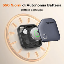 Carica l'immagine nel visualizzatore di Gallery, UGREEN FineTrack S Smart Finder Tag Compatibile con Samsung 2 pezzi