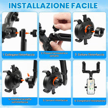 Carica l'immagine nel visualizzatore di Gallery, Sweetone Supporto per Telefono Specchietto Retrovisore Auto, Porta Cellulare 360° Girevole Retrattile, Multifunzionale S