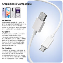 Carica l'immagine nel visualizzatore di Gallery, 120W Cavo USB Type C per Realme GT 8 7 Pro 6T 16 14 15T C75 C71 P4 10A 2M