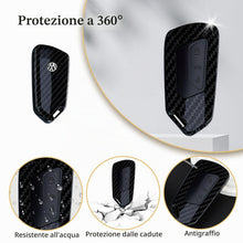 Carica l'immagine nel visualizzatore di Gallery, Custodia Chiave Auto in Fibra di Carbonio per VW Golf 8, ID3, ID4, e-Golf, per Seat Leon MK4, per Skoda Octavia, per Cup