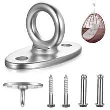 Carica l'immagine nel visualizzatore di Gallery, Ganci ad Occhiello Acciaio Inox per Soffitto e Pareti