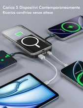 Carica l'immagine nel visualizzatore di Gallery, Podoru Power Bank per MagSafe, 10000mAh Magneitco Powerbank per iPhone