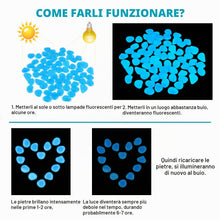 Carica l'immagine nel visualizzatore di Gallery, clleylise Pietre Luminose da Giardino,300 Pezzi di Sassi da Giardino,Pietre per Decorativi per Vasi,Pietre per Acquari,P
