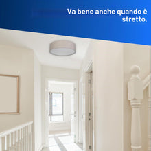 Carica l'immagine nel visualizzatore di Gallery, REV Lampada da soffitto a LED - Lampada da soffitto per camera da letto, soggiorno e cucina rotonda 30 cm con paralume i