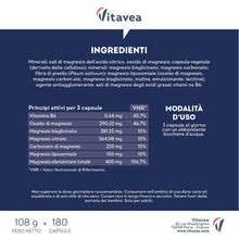 Carica l'immagine nel visualizzatore di Gallery, Magnesio Completo - 400mg - 5in1 + Vitamina B6 - Trattamento 2 Mesi
