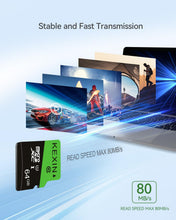 Carica l'immagine nel visualizzatore di Gallery, KEXIN Micro SD 64 GB, Schede Micro SD 64GB Set da 3 Scheda di Memoria, Scheda SD 64GB MicroSDXC, C10, U1, A1 Micro SD Ca