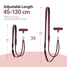 Carica l'immagine nel visualizzatore di Gallery, Cordino da collo per cellulare, cordino universale regolabile, cordino a tracolla per custodia del, da collo per cellula