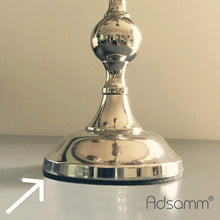 Carica l'immagine nel visualizzatore di Gallery, Adsamm® / 50 x feltrini autoadesivi/Nero / 20x20 mm/Quadrato/piedini per mobili in feltro da 3.5 mm di spessore/pad prot