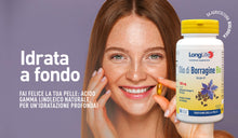 Carica l'immagine nel visualizzatore di Gallery, LongLife® Olio di Borragine Bio 1300mg | Integratore di borragine titolato al 20% in GLA | Omega 6 | Trofismo della pell