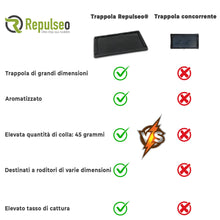 Carica l'immagine nel visualizzatore di Gallery, Trappola Adesiva per Topi e Ratti, Grandi Trappole con Colla Professionali, Cattura di roditori, ultra Appiccicoso (10 P