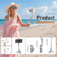 Carica l'immagine nel visualizzatore di Gallery, AMAZEAR Treppiede smartphone (4 in 1), Selfie stick magnetico multifunzionale per iPhone, Impugnatura portatile per smar