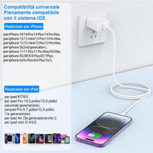 Carica l'immagine nel visualizzatore di Gallery, Cavo Per IPhone Apple Certificato MFi,Cavetto USB Lightning 2Pezzi 1M+2M