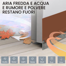 Carica l'immagine nel visualizzatore di Gallery, Paraspifferi Sottoporta, 100 Cm Paraspifferi Porta Blindata Autoadesiva, para Spifferi Sottoporta con Spazzola, per Prot