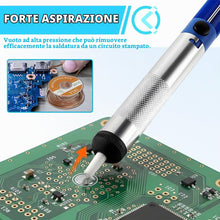 Carica l'immagine nel visualizzatore di Gallery, 5 Pezzi Dissaldatore Aspira Stagno, Treccia Dissaldante, Succhiastagno, Pompe Dissaldanti, Succhia Stagno, Pompa Dissald