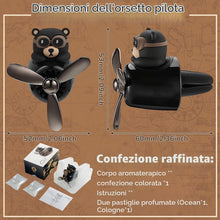 Carica l'immagine nel visualizzatore di Gallery, Cartoon Pilot Deodorante Auto,AutoDiffusore con 2 Compresse di Fragranza