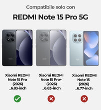 Carica l'immagine nel visualizzatore di Gallery, Dexnor per Cover Xiaomi Redmi Note 15 Pro 5G, Custodia Protettiva Robusta con Supporto, Copertura Fotocamera e Proteggi 