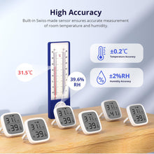Carica l'immagine nel visualizzatore di Gallery, SONOFF SNZB-02D Mini sensore di temperatura e umidità ZigBee, termometro igrometro per interni, display LCD, compatibile