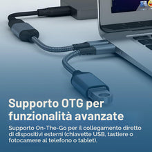 Carica l'immagine nel visualizzatore di Gallery, MMOBIEL Cavo OTG USB-C a USB Femmina 3.0 - Trasporto Dati a 5 Gbps