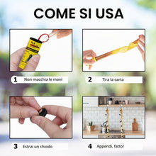 Carica l'immagine nel visualizzatore di Gallery, Carta moschicida adesiva, per uso interno o serra, confezione da 16