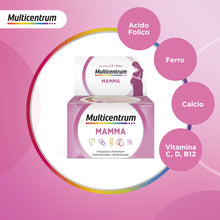 Carica l'immagine nel visualizzatore di Gallery, Multicentrum Mamma Integratore Multivitaminico Gravidanza, 30 Compresse