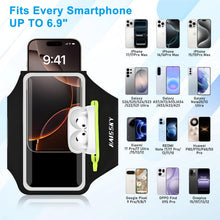 Carica l'immagine nel visualizzatore di Gallery, Fascia da Braccio porta telefono per corsa con Borsa Auricolare, Fascia Sportiva Running Porta Cellulare Fascia Braccio 
