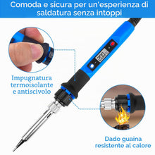 Carica l'immagine nel visualizzatore di Gallery, WinGluge 80W Saldatore a Stagno Kit, Saldatura Strumenti con Display a LED