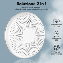 Carica l'immagine nel visualizzatore di Gallery, Aroha Safety Pro Rilevatore Di Fumo E Monossido Di Carbonio - Batteria Da 10 Anni - Allarme Antincendio &amp; Rilevatore Mon