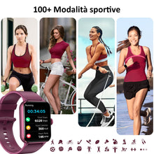Carica l'immagine nel visualizzatore di Gallery, Blackview Smartwatch Uomo Donna, Effettua e Rispondi alle Chiamate,1,85'' Orologio Intelligente Fitness,Cardiofrequenzim