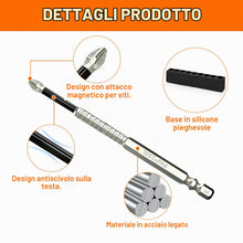 Carica l'immagine nel visualizzatore di Gallery, 9 Pezzi Magnetic Screwdriver Drill Bit Set, K5 Trapano ad Alta Magnetica, Punte Avvitatore Calamitate per Avvitatore Pro