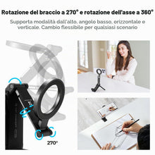 Carica l'immagine nel visualizzatore di Gallery, K&amp;F CONCEPT 4‑in‑1 Treppiede Magnetico per Smartphone Magneti Doppia Faccia