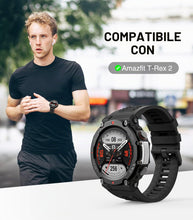 Carica l'immagine nel visualizzatore di Gallery, MoKo Cinturino Compatibile con Amazfit T-Rex 2 Smartwatch, Cinturino di Ricambio in Silicone Morbido con Cacciavite in M