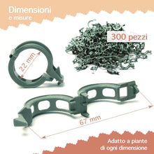 Carica l'immagine nel visualizzatore di Gallery, Tucano Clip di Supporto per Piante – Supporti riutilizzabili per pomodori e Piante rampicanti – Fissaggio Flessibile (Ga