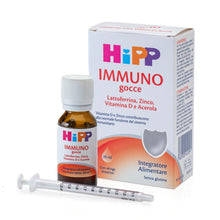 Carica l'immagine nel visualizzatore di Gallery, HiPP- HiPP Immuno Gocce, Integratore Alimentare, Difese Immunitarie Bambini, Benessere di Naso e Gola, Lattoferrina, Zin