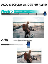 Carica l'immagine nel visualizzatore di Gallery, CIRYCASE 142cm Treppiede Smartphone Estensibile All-In-1 Bastone Selfie