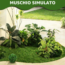 Carica l'immagine nel visualizzatore di Gallery, Muschio Artificiale Decorativo 1m×1m, Tappetino per Arredamento