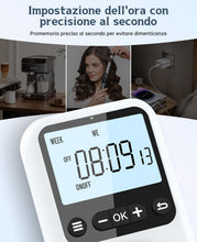 Carica l'immagine nel visualizzatore di Gallery, Timer Presa Elettrica Digitale, 18 Programmi con Conto alla Rovescia al Secondo, Display Retroilluminato, Presa Programm