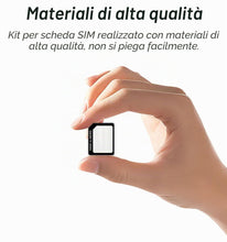Carica l'immagine nel visualizzatore di Gallery, FLLAGG20 1X Adattatore SIM 3in1 Nano Micro Standard Nero con Pin Estrazione