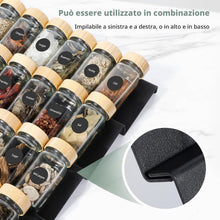 Carica l'immagine nel visualizzatore di Gallery, AiQInu Porta Spezie da Cassetto 8 Pezzi, Portaspezie Estensibile da 23cm a 46cm, Organizer per Cassetti per Spezie, Organizer Spezie Cucina, per Cucina, Piano di Lavoro, Armadio, Mensola