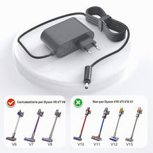 Carica l'immagine nel visualizzatore di Gallery, 26.1V Caricabatterie Compatibile con Dyson V6 V7 V8 Animal Absolute Aspirapolvere, Caricatore Alimentatore per DC58 DC59