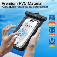 Carica l'immagine nel visualizzatore di Gallery, JETech Custodia Impermeabile IPX8, Borsa Asciutta, Nero+Nero, 2 Pezzi