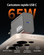 Carica l'immagine nel visualizzatore di Gallery, 60W/65W Caricatore USB C Rapido &amp; 2M Cavo per Samsung Galaxy S26 Ultra S25