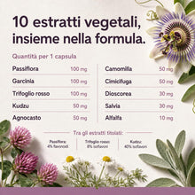 Carica l'immagine nel visualizzatore di Gallery, VIVEMIA Integratore Alimentare per il Benessere Femminile in Menopausa con Trifoglio Rosso, Cimicifuga, Agnocasto, Kudzu
