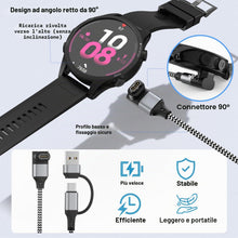Carica l'immagine nel visualizzatore di Gallery, Amzpas 2-in-1 USB C Cavo per Garmin, Caricatore per Garmin Fenix 8 E 7 7X 7S Sapphire Solar 6X 6S,Forerunner 970 965 955