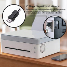 Carica l'immagine nel visualizzatore di Gallery, Greluma 3 Pz Convertitore adattatore maschio per stampante USB 2.0 A femmina a USB B