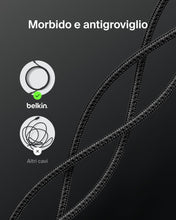 Carica l'immagine nel visualizzatore di Gallery, Belkin 1m USB-C Micro USB Cable Soft Flexible Fast Charging USB-C Cable, USB-IF Certified for Cameras, Speakers and More