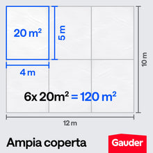 Carica l'immagine nel visualizzatore di Gallery, GAUDER Telo copritutto pittura in plastica (6 teli, 4x5m, 120 m²)