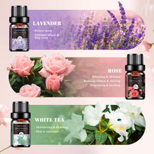 Carica l'immagine nel visualizzatore di Gallery, AESHORY Floreali Oli Essenziali per Diffusori 6 x 10ML, Set di Olio Essenziale di Aromaterapia Naturale al 100% per Mass